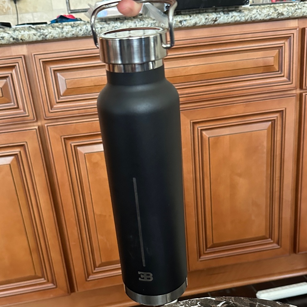 Bugatti Matte Black Tumbler with Silver Base